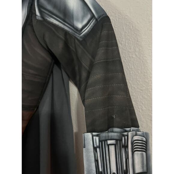 Rubies Star Wars Mandalorian Kids Jumpsuit Mask Cape Gloves & Boot Tops Costume - Picture 7 of 15